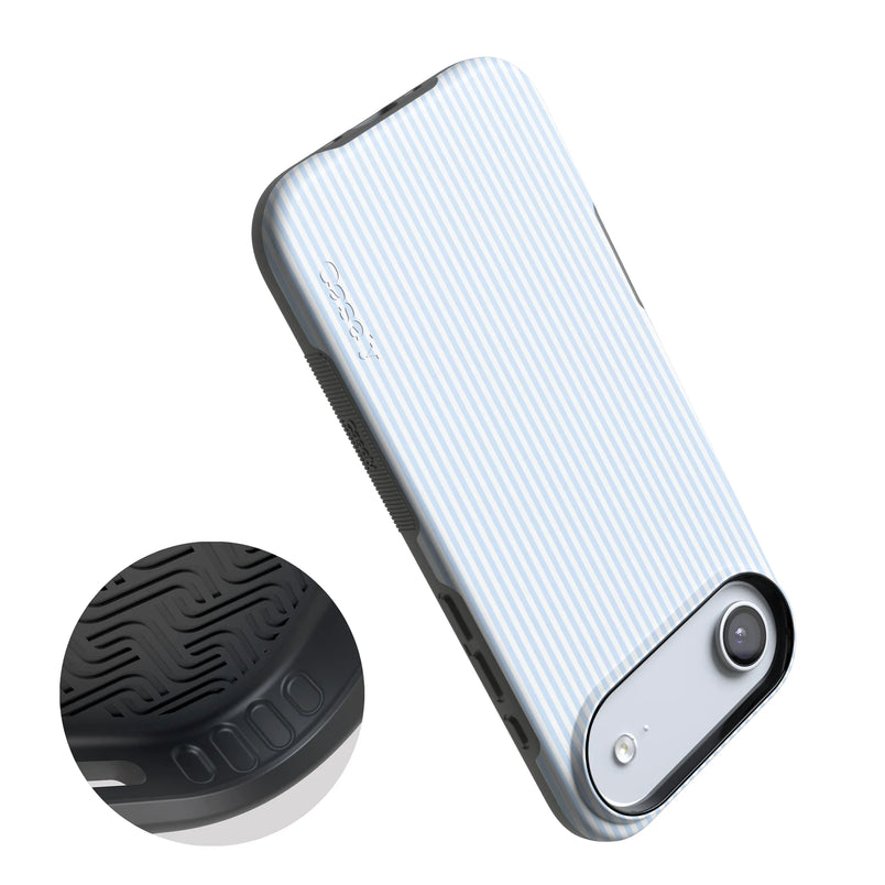 Stripes and the City | Light Blue Pinstripe Case