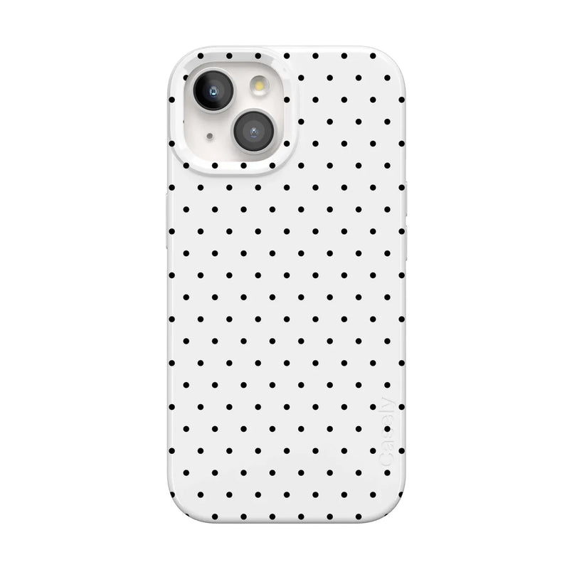 On the Dot | White Polka Dot Case
