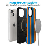 Go New York | Blue & Orange Stripes Case