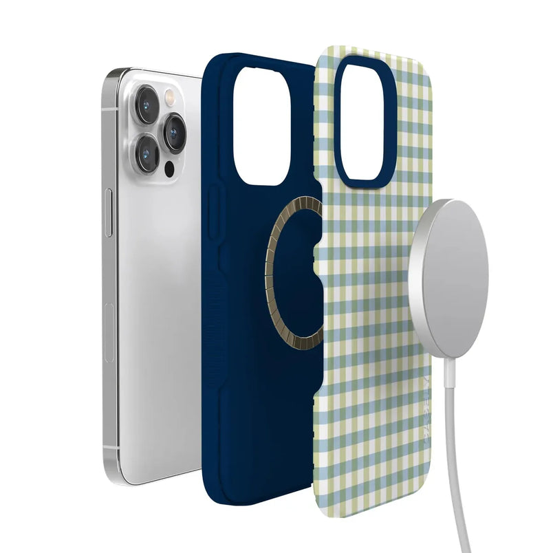 Pastel Picnic | Blue & Green Gingham Case