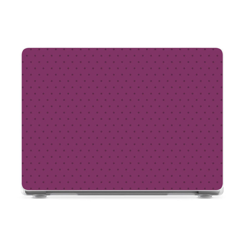 On the Dot | Plum Polka Dot Laptop Shell - 13" MacBook Neo