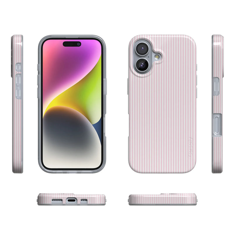 Stripes and the City | Light Pink Pinstripe Case