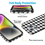 Salem's Hex | Black & White Checkered Case