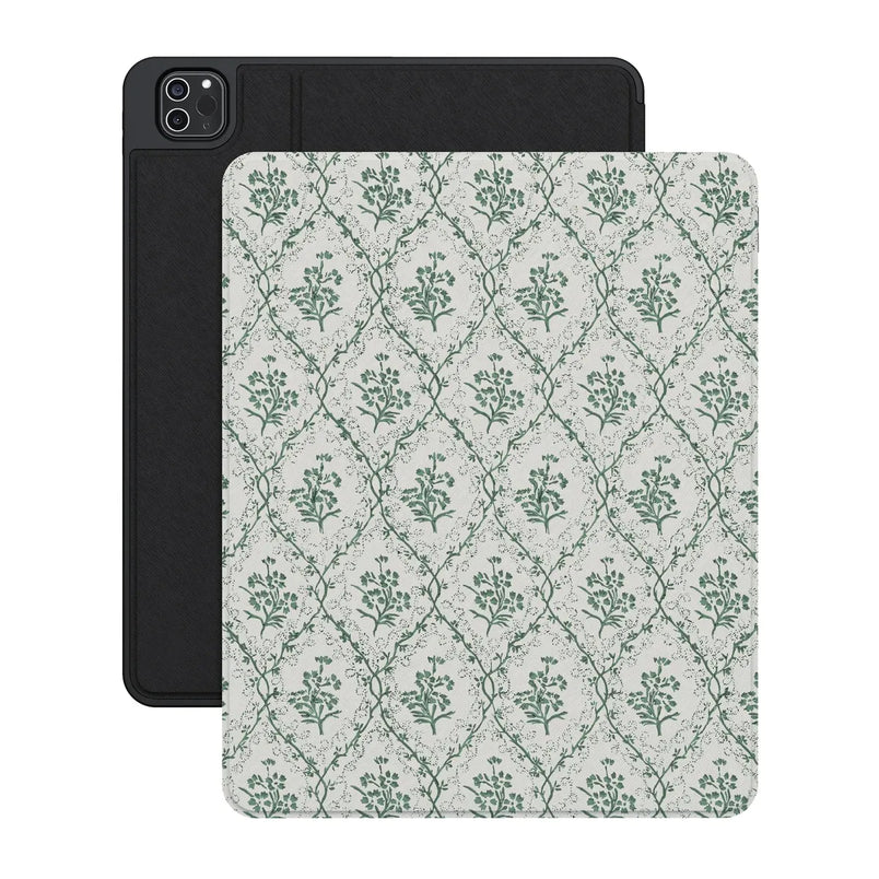 Sage Tapestry | Floral Vines iPad Case