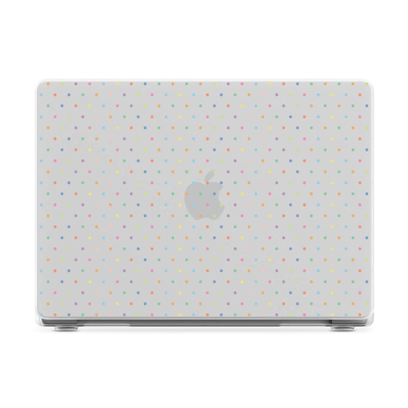 On the Dot | Rainbow Polka Dot Laptop Shell - 16" MacBook Pro