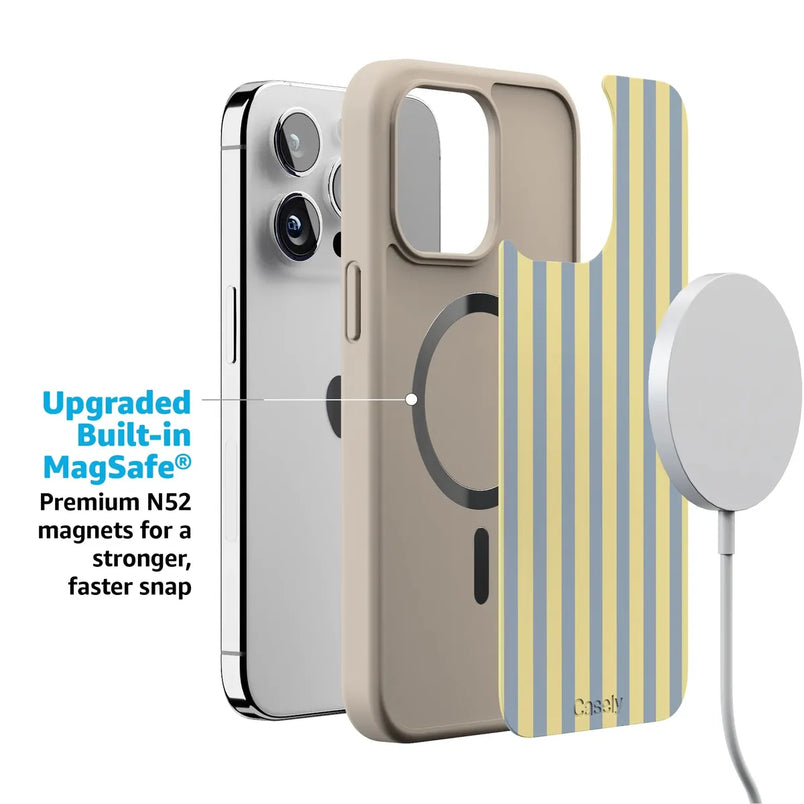 Coastline Stripes | Blue & Yellow Case