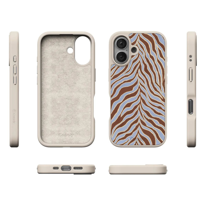 Untamed | Brown & Blue Zebra Case