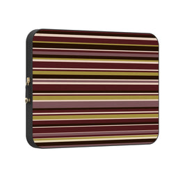 Olive Stripes | Layered Lines Laptop Case