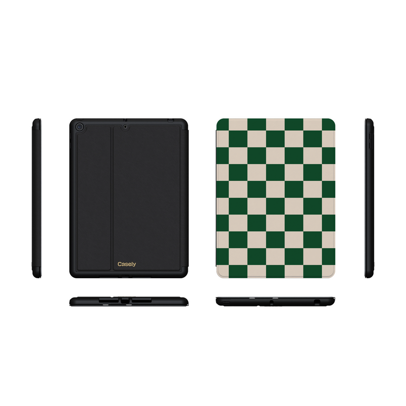 Fit Check | Green Checkerboard iPad Case