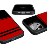Storm Warning | Black & Red Stripes Case