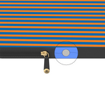 Go New York | Blue & Orange Stripes Laptop Case