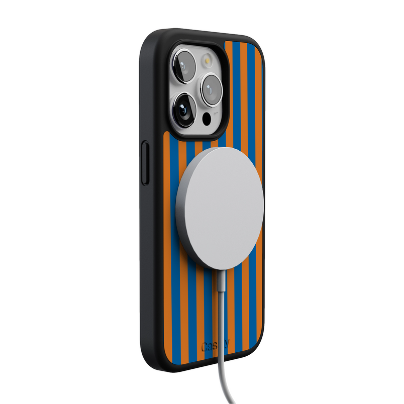 Go New York | Blue & Orange Stripes Case