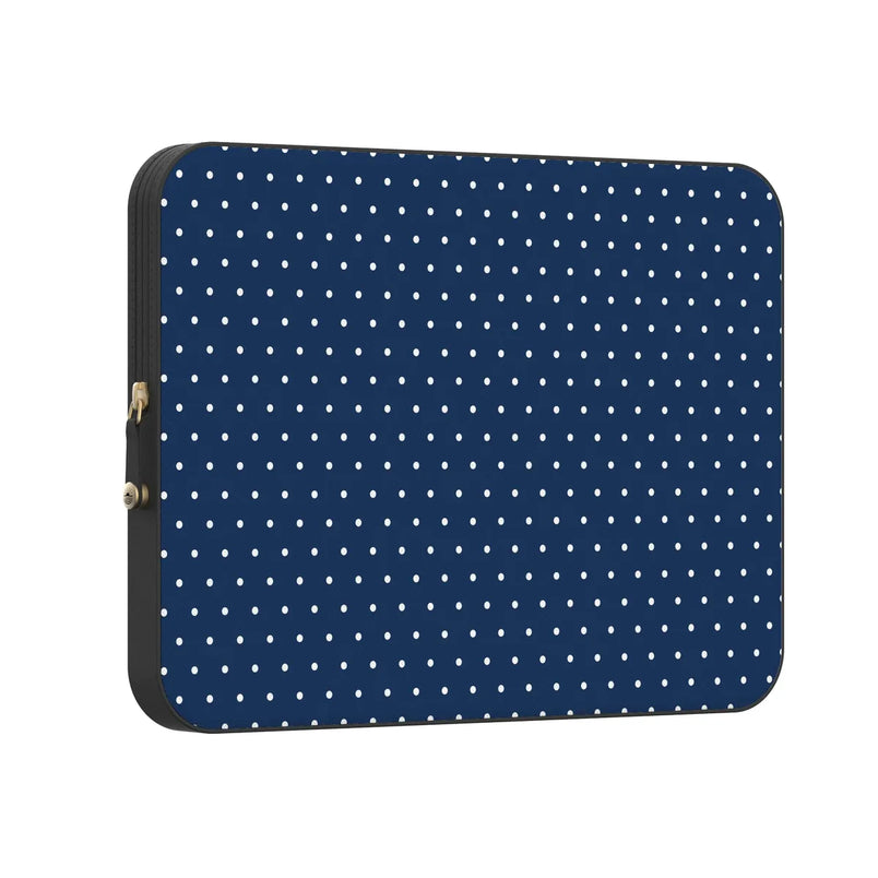 On the Dot | Navy Polka Dot Laptop Case