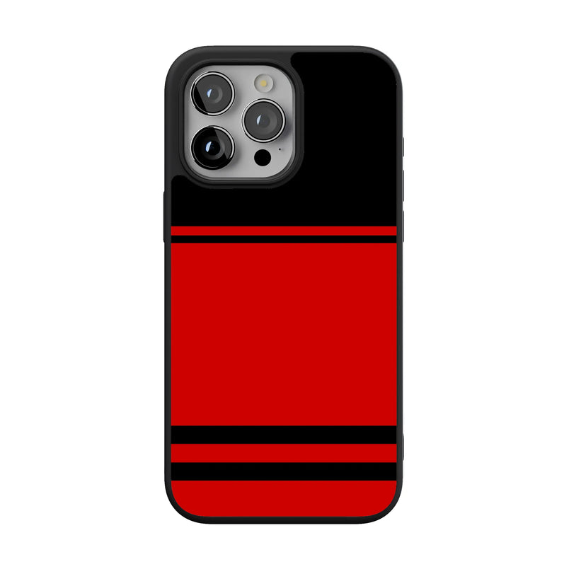Go Canes | Black & Red Striped Case - iPhone 13 Pro