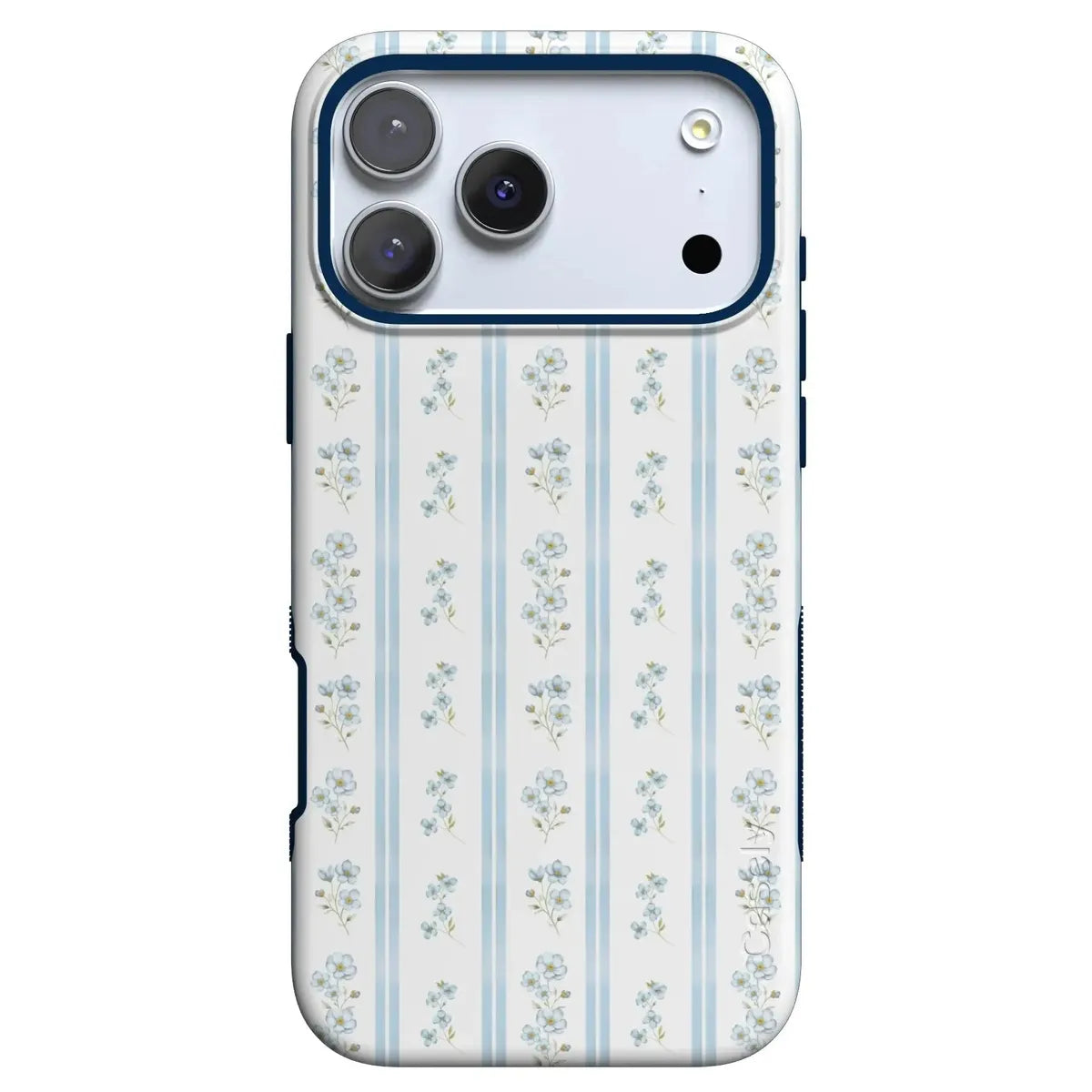 Cottage Stripe Blue Floral Case | Casely