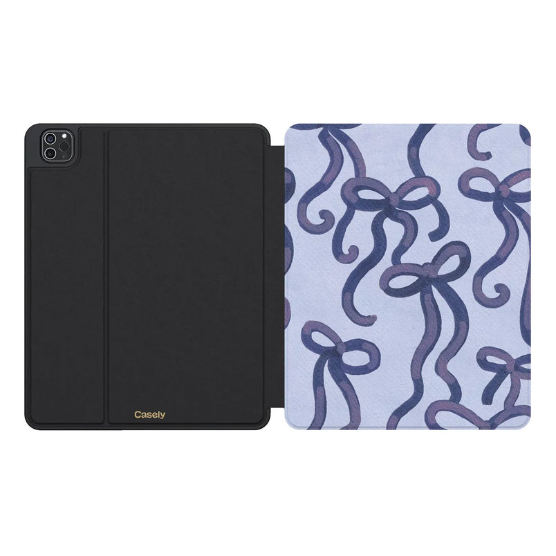 Love Me Knot | Blue Bow iPad Case
