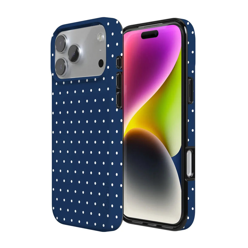 On the Dot | Navy Polka Dot Case