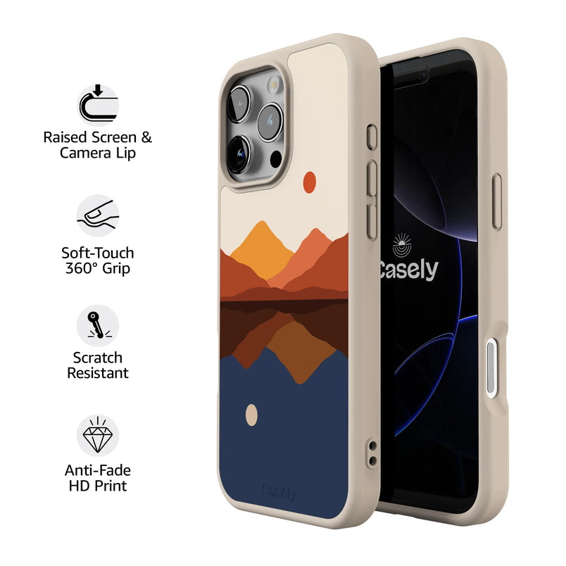 Opposites Attract | Day & Night Colorblock Mountains Case