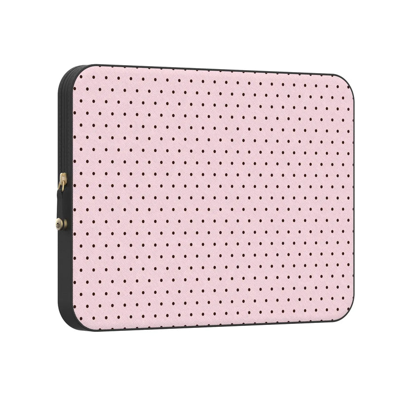 On the Dot | Pink Polka Dot Laptop Case