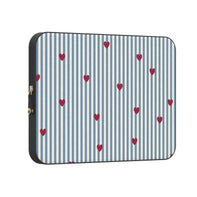 Love Lines | Blue Stripes Laptop Case