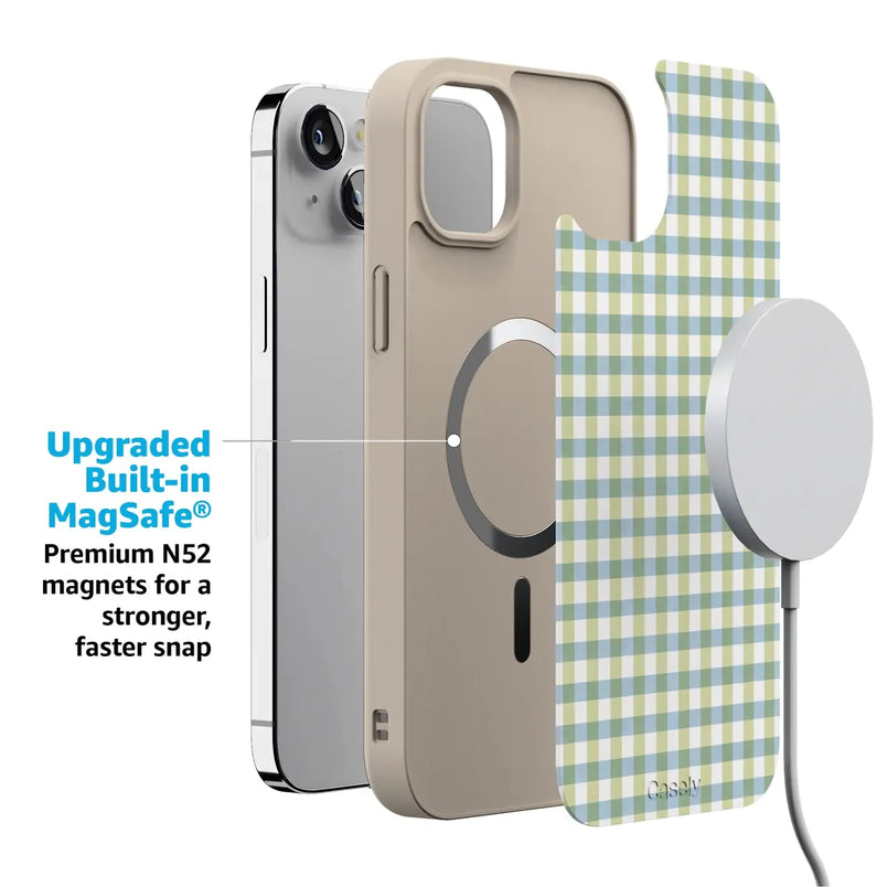 Pastel Picnic | Blue & Green Gingham Case