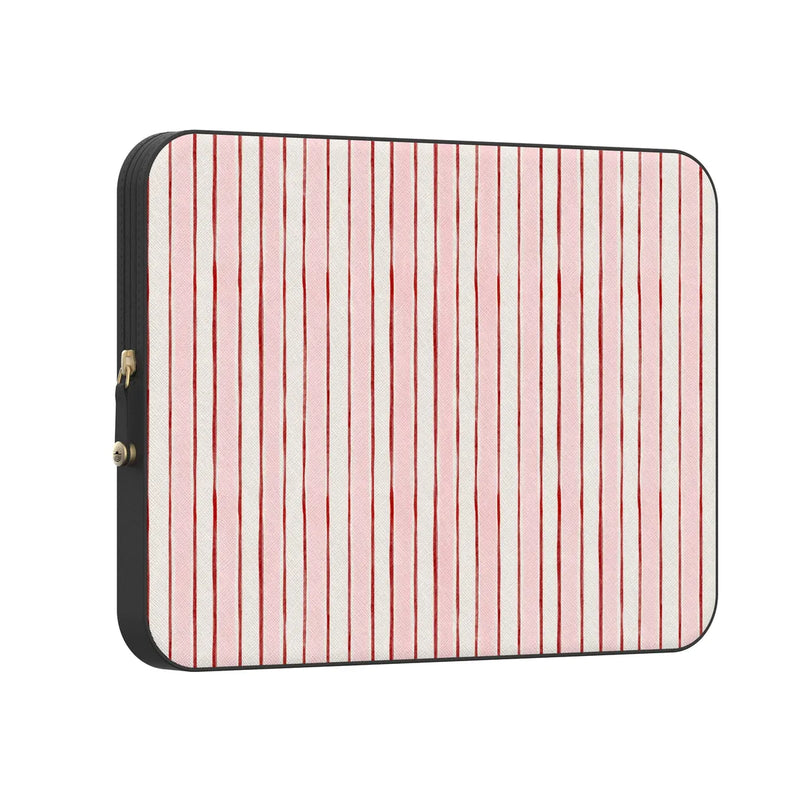Pretty in Pastel | Blush Stripes Laptop Case