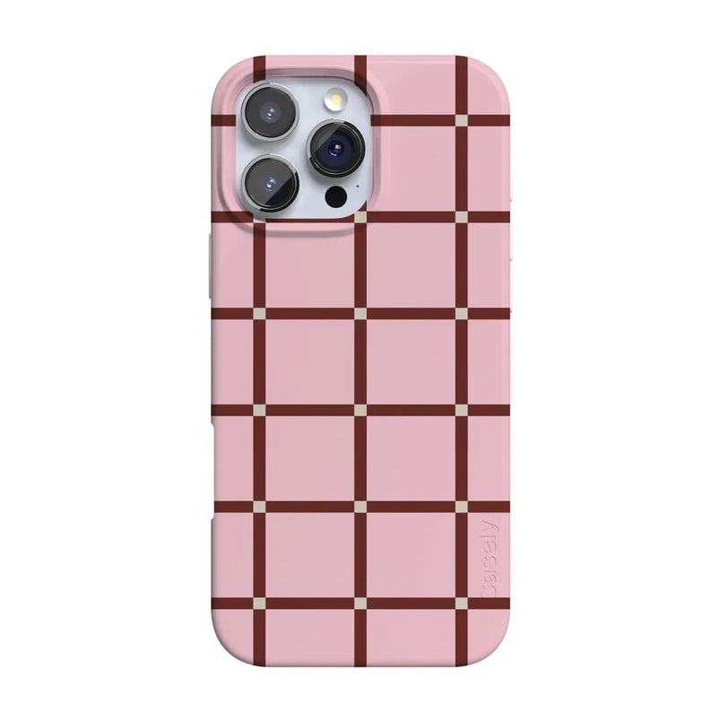 Uptown Gridlock | Pink Checkerboard Case