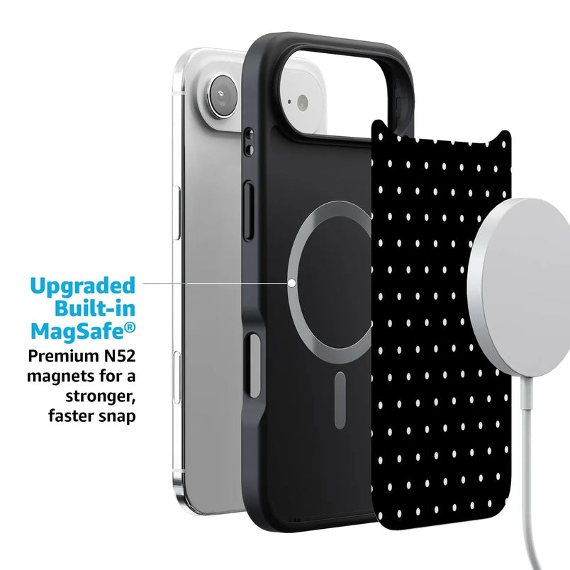 On the Dot | Black Polka Dot Case