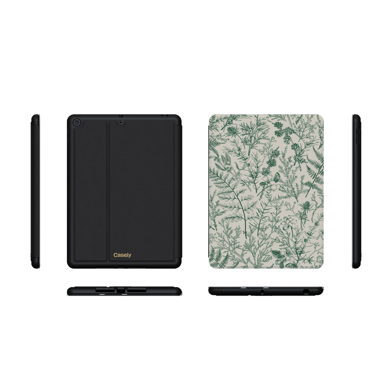 Sage Garden | Green Floral iPad Case