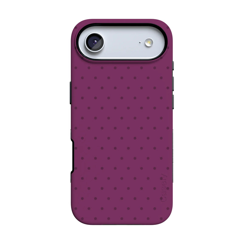 On the Dot | Plum Polka Dot Case - iPhone 17 Air
