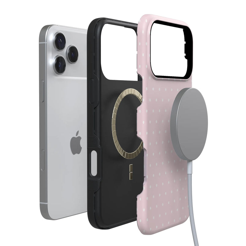 On the Dot | Pink & White Polka Dot Case