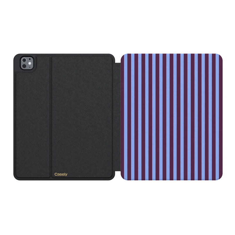 Perfect Stripes | Purple & Blue Stripes iPad Case
