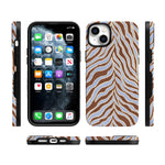 Untamed | Brown & Blue Zebra Case