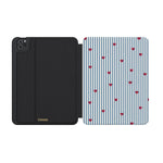 Love Lines | Blue Stripes iPad Case