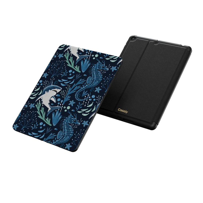 Midnight Reef | Shark Print iPad Case