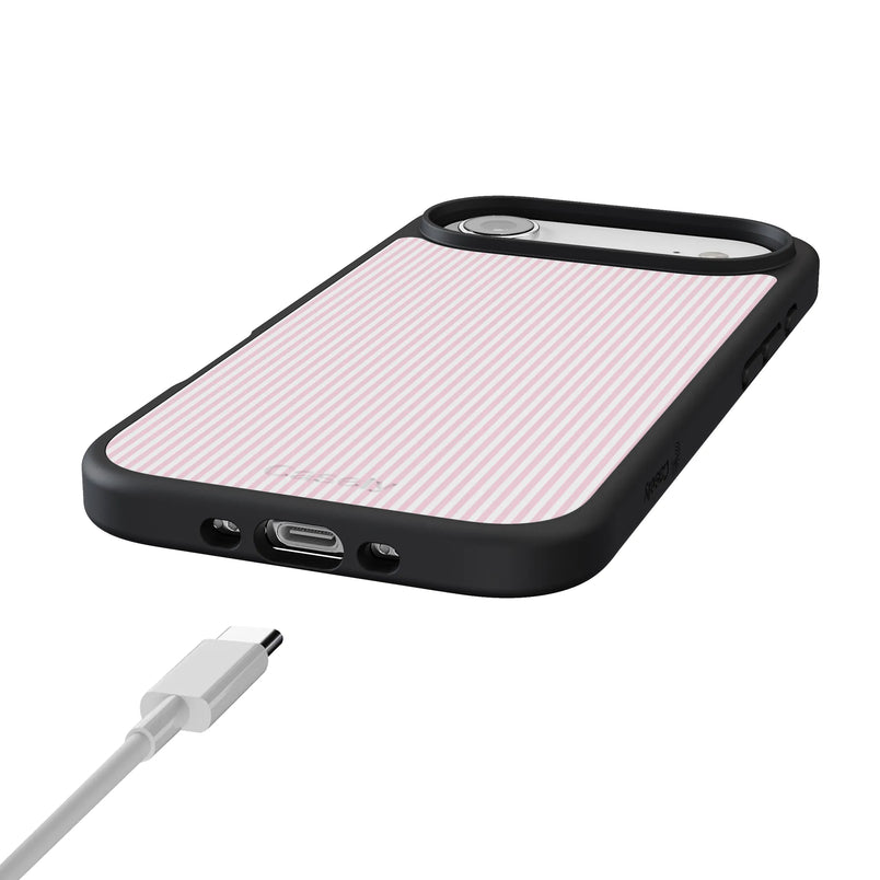 Stripes and the City | Light Pink Pinstripe Case