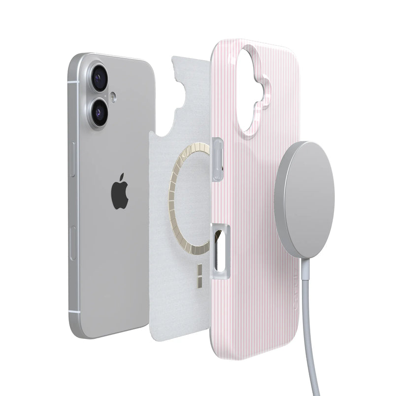 Stripes and the City | Light Pink Pinstripe Case