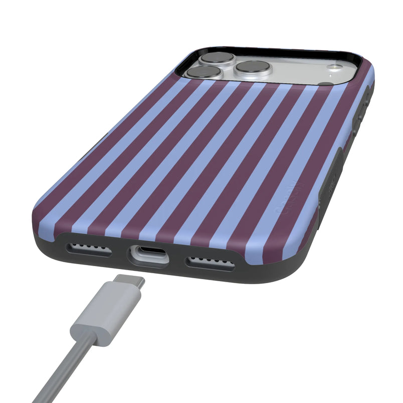 Perfect Stripes | Purple & Blue Stripes Case