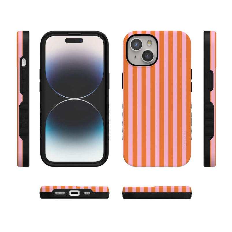 Perfect Stripes | Orange & Pink Stripes Case