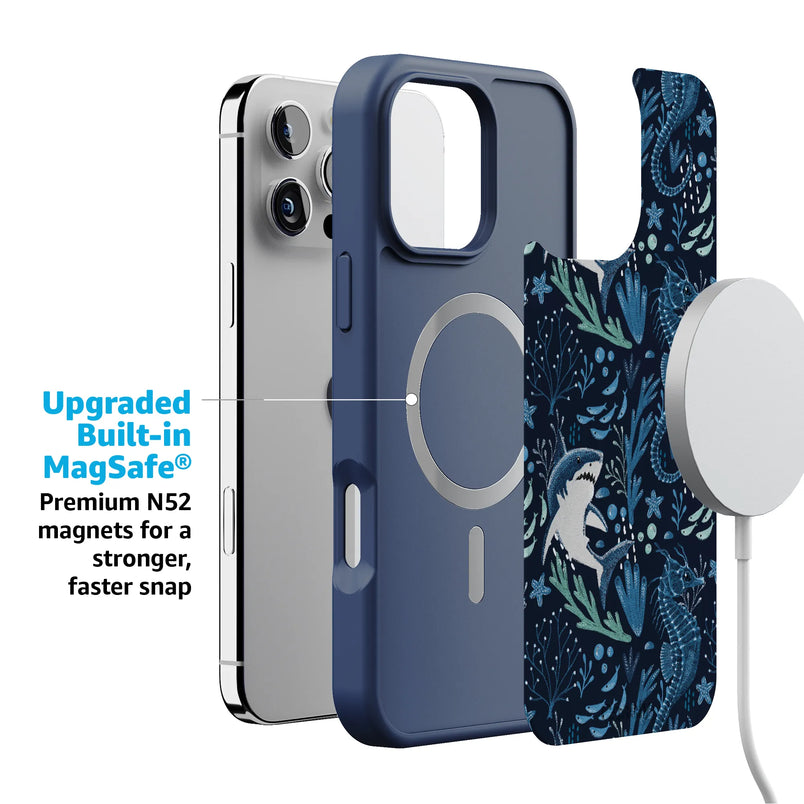 Midnight Reef | Shark Print Case