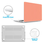 Perfect Stripes | Orange & Pink Stripes Laptop Shell