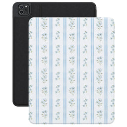 Cottage Stripe | Blue Floral iPad Case