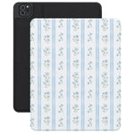 Cottage Stripe | Blue Floral iPad Case