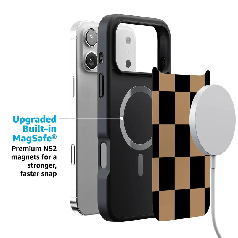 Fit Check | Black & Brown Checkerboard Case