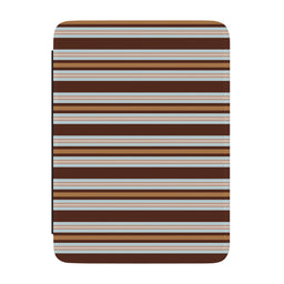 Retro Stripe | Brown & Light Blue Kindle Case