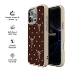 Teddy Bows | Brown Polka Dot Case