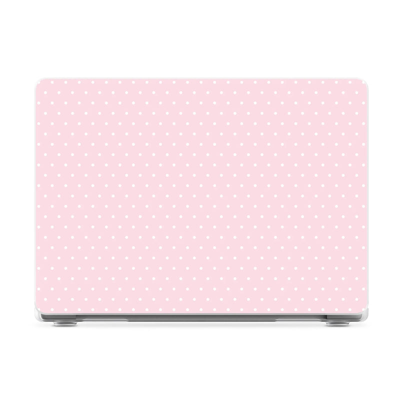 On the Dot | Pink & White Polka Dot Laptop Shell - 14" MacBook Pro