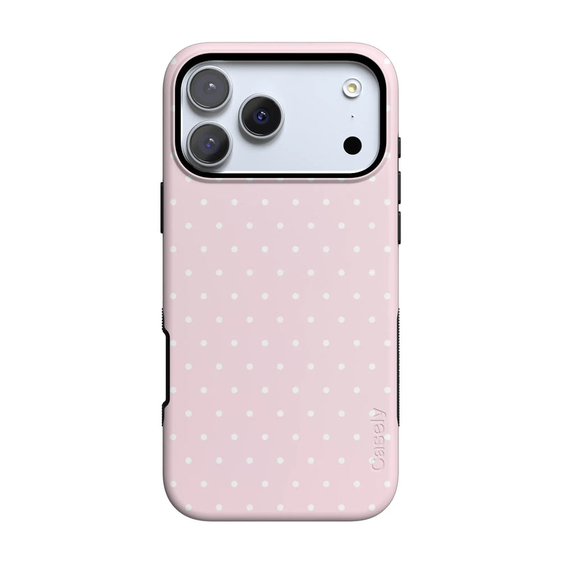 On the Dot | Pink & White Polka Dot Case - iPhone 17 Pro
