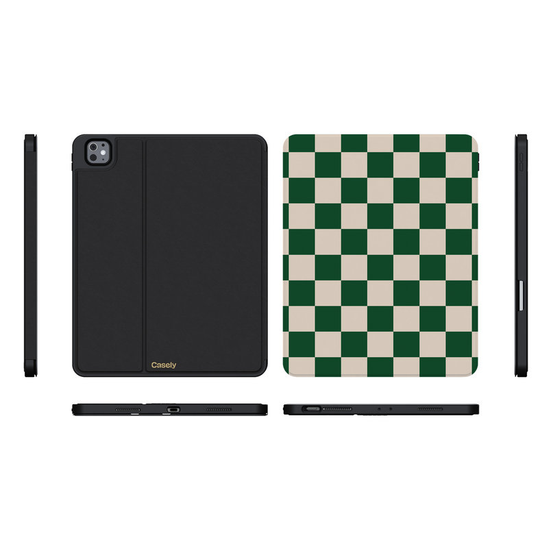 Fit Check | Green Checkerboard iPad Case