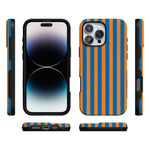 Go New York | Blue & Orange Stripes Case